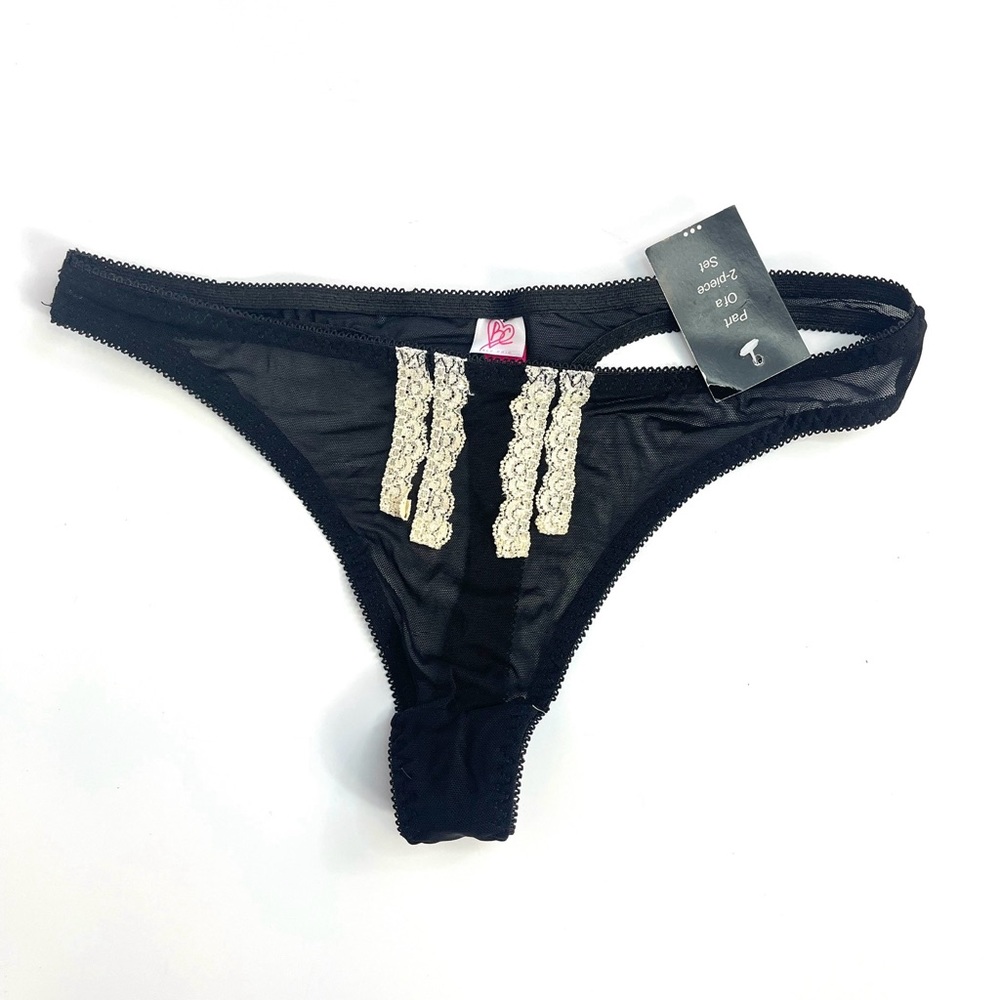 Blu Chic Intimates Lace Thong Panties M Medium